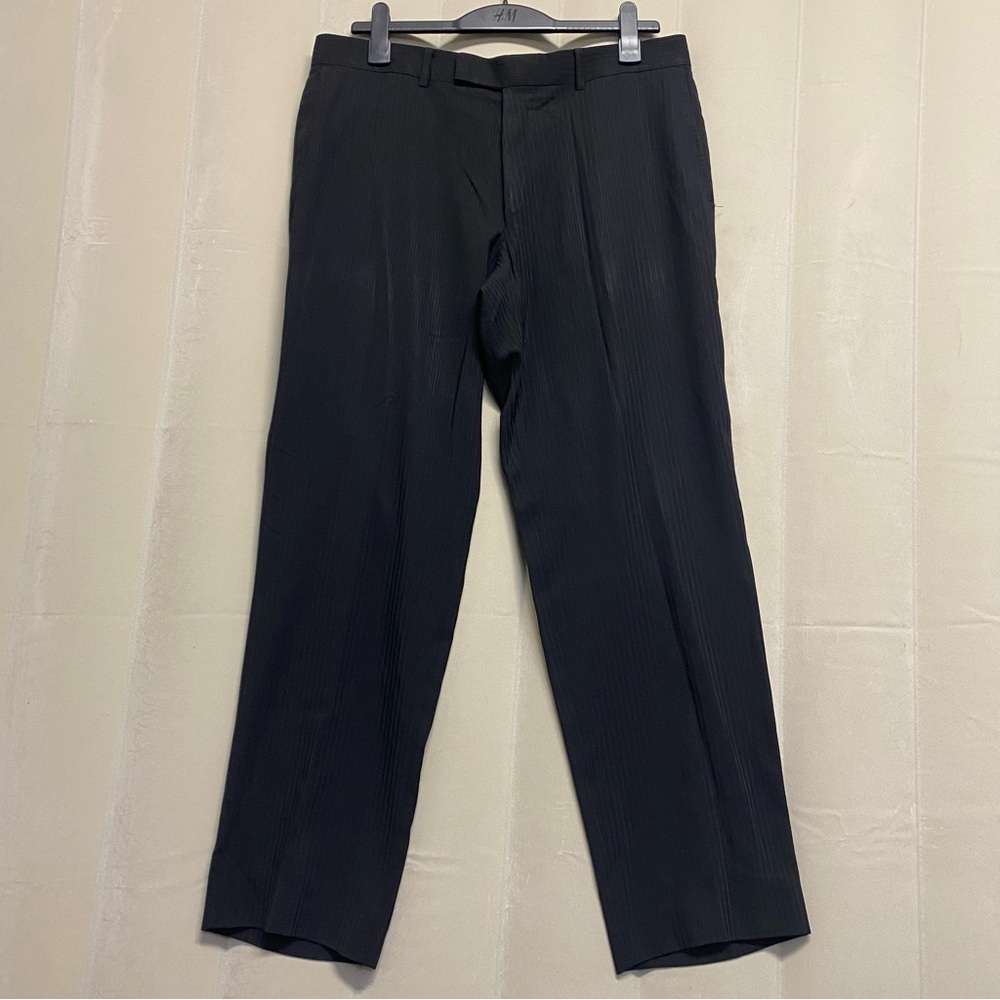Boss Hugo Boss Men’s Dress Pants Size 44R Virgin Wool Blend Stripe Designer